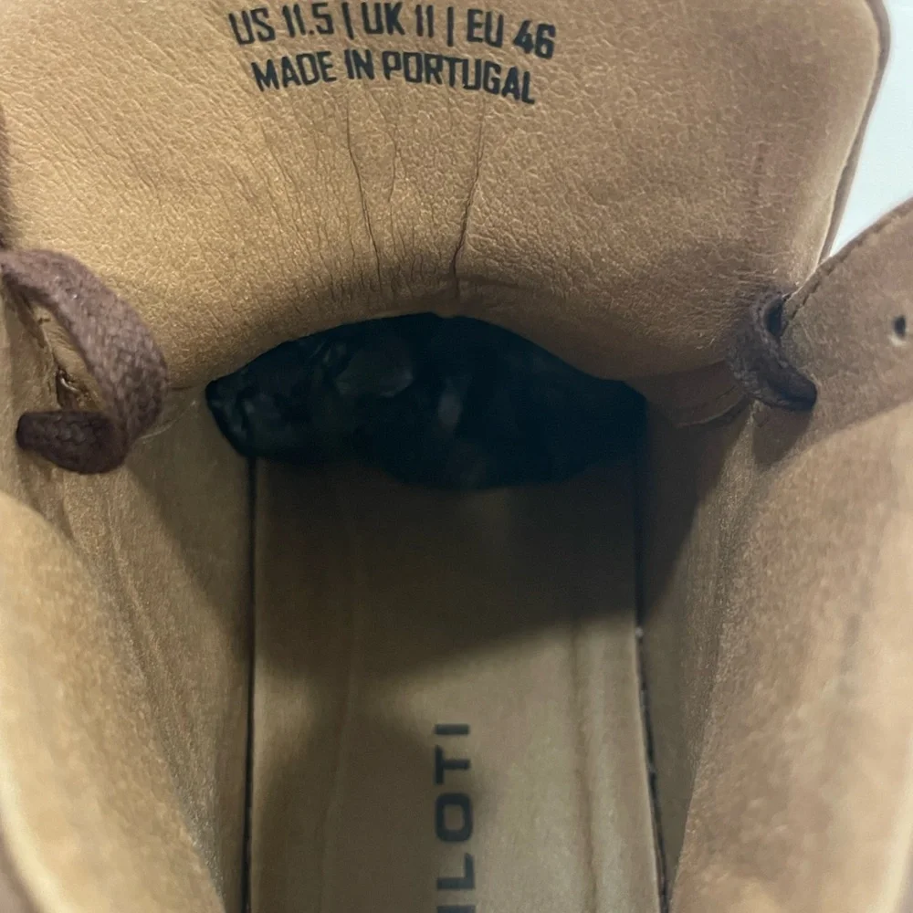 Piloti Mid  Drift Cognac Brown Leather Sneakers - Picture 8 of 9